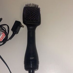 Hot Shot Tools Black and Purple Hair Brush Dryer and Styler